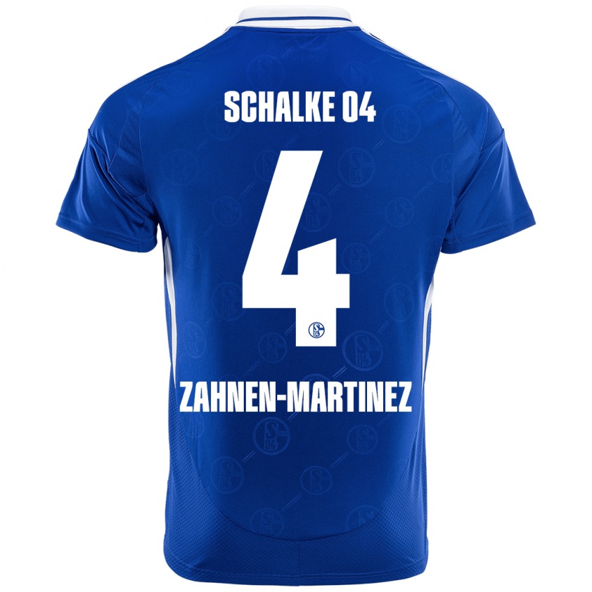 Børn Pablo Zahnen-Martinez #4 Kongeblå Hjemmebane Spillertrøjer 2024/25 Trøje T-Shirt