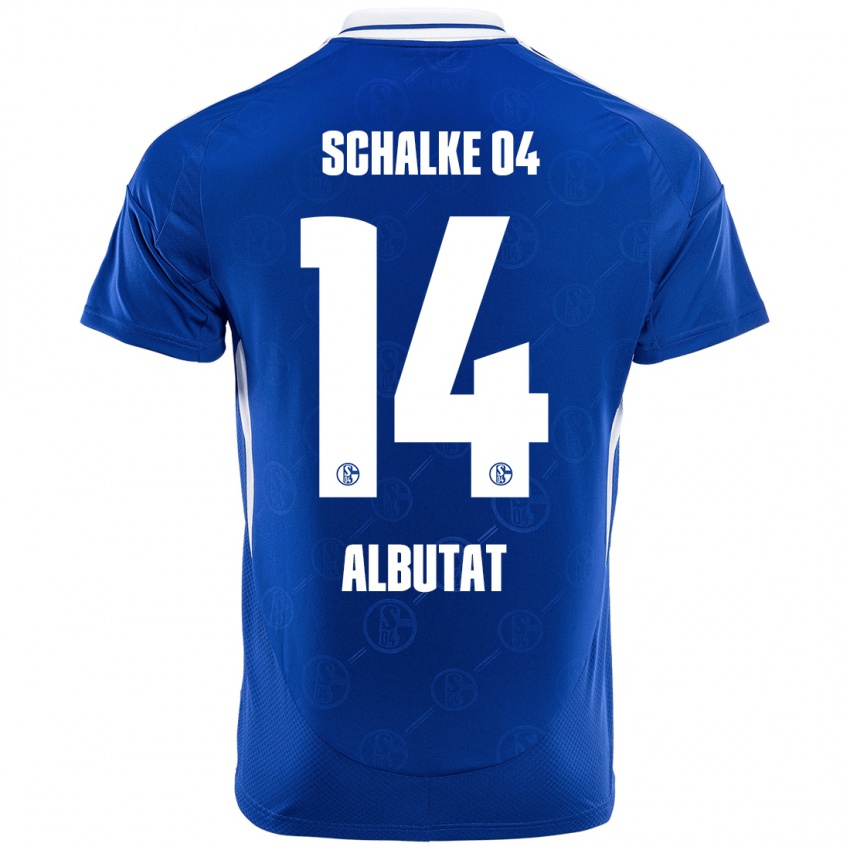 Børn Tim Albutat #14 Kongeblå Hjemmebane Spillertrøjer 2024/25 Trøje T-Shirt