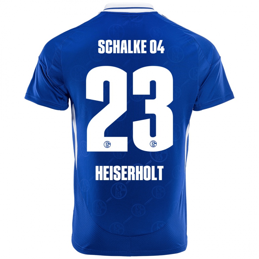 Børn Finn Heiserholt #23 Kongeblå Hjemmebane Spillertrøjer 2024/25 Trøje T-Shirt