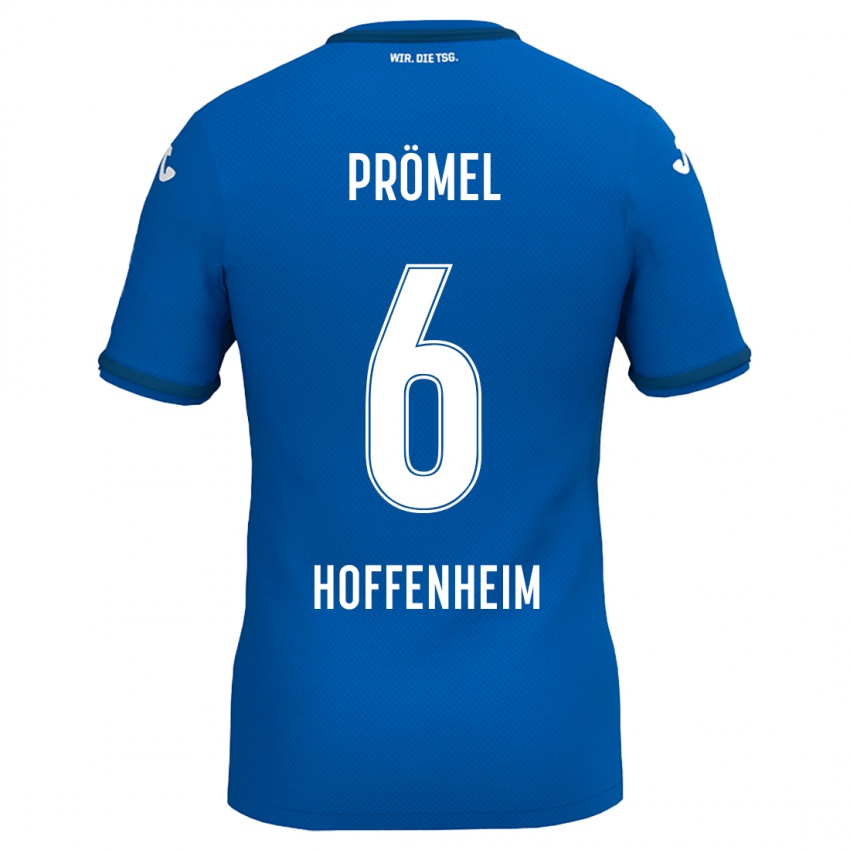 Børn Grischa Prömel #6 Kongeblå Hjemmebane Spillertrøjer 2024/25 Trøje T-Shirt