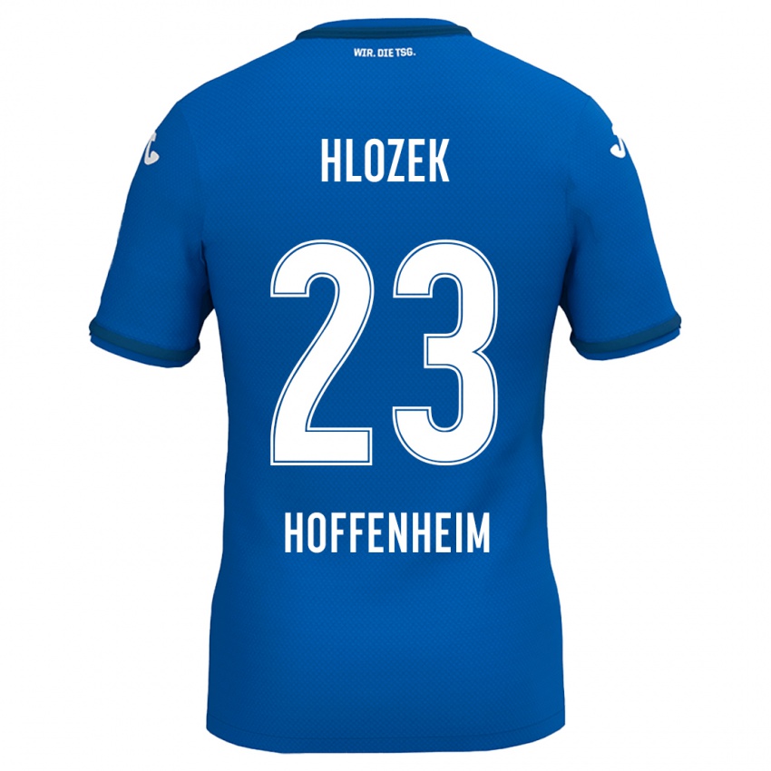 Børn Adam Hlozek #23 Kongeblå Hjemmebane Spillertrøjer 2024/25 Trøje T-Shirt