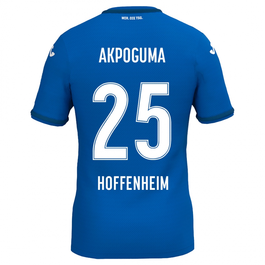 Børn Kevin Akpoguma #25 Kongeblå Hjemmebane Spillertrøjer 2024/25 Trøje T-Shirt