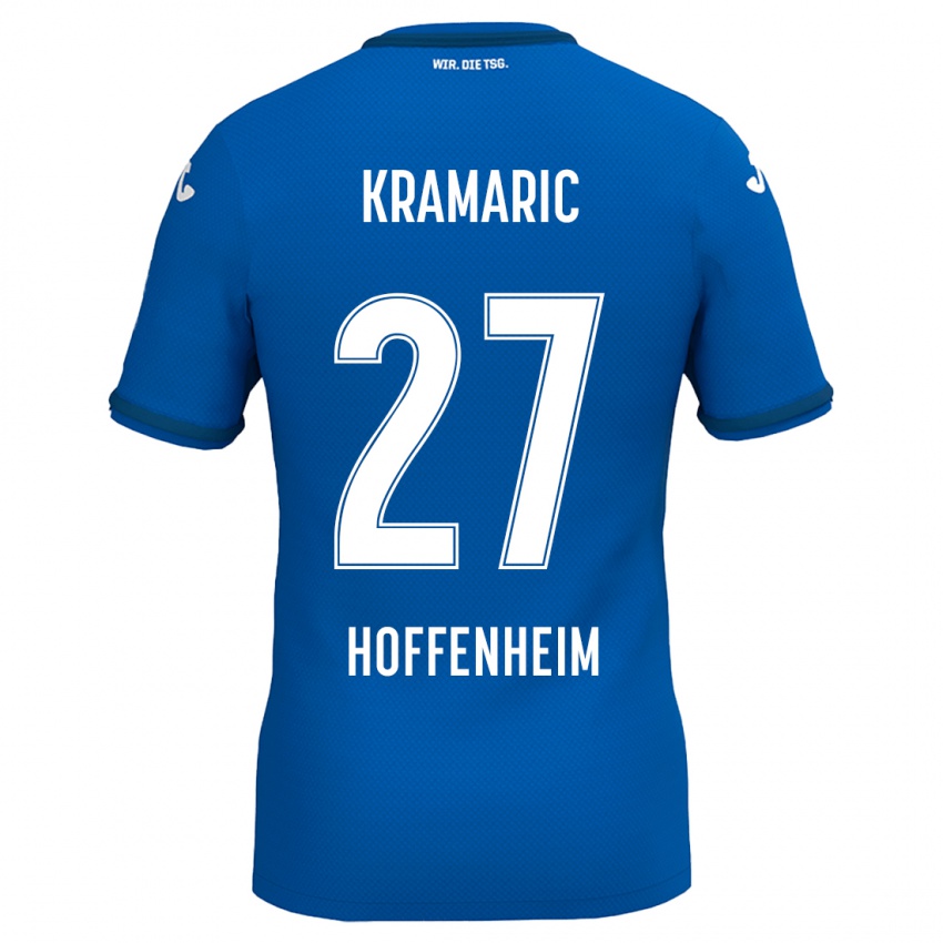 Børn Andrej Kramaric #27 Kongeblå Hjemmebane Spillertrøjer 2024/25 Trøje T-Shirt