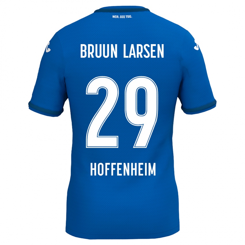 Børn Jacob Bruun Larsen #29 Kongeblå Hjemmebane Spillertrøjer 2024/25 Trøje T-Shirt