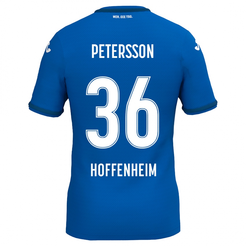 Børn Lúkas Petersson #36 Kongeblå Hjemmebane Spillertrøjer 2024/25 Trøje T-Shirt