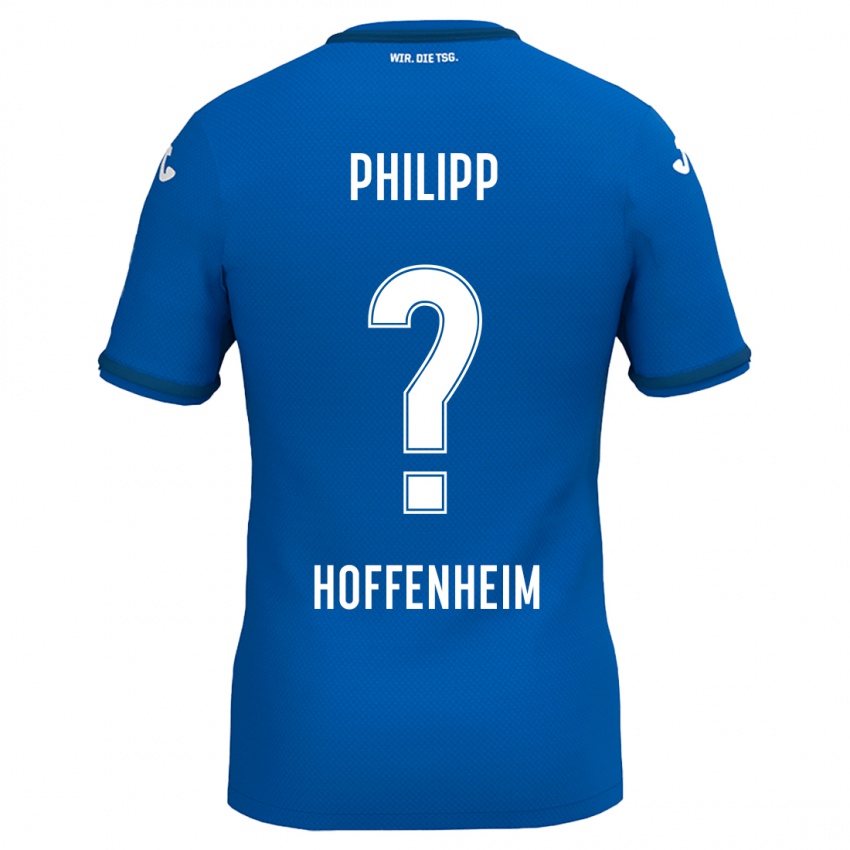 Børn Tim Philipp #0 Kongeblå Hjemmebane Spillertrøjer 2024/25 Trøje T-Shirt