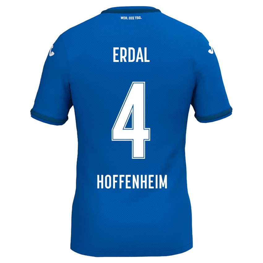 Børn İzzet Erdal #4 Kongeblå Hjemmebane Spillertrøjer 2024/25 Trøje T-Shirt