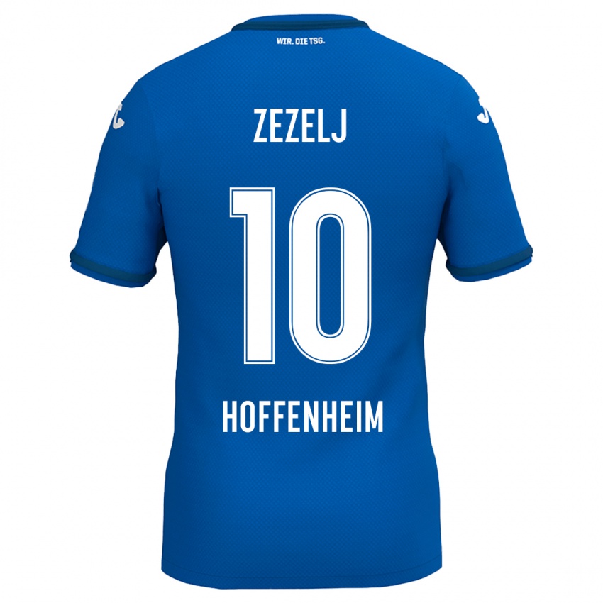 Børn Neno Zezelj #10 Kongeblå Hjemmebane Spillertrøjer 2024/25 Trøje T-Shirt