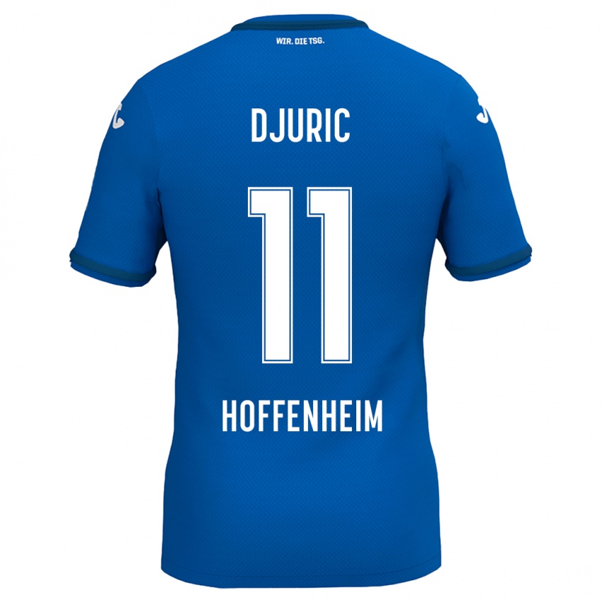 Børn Luka Djuric #11 Kongeblå Hjemmebane Spillertrøjer 2024/25 Trøje T-Shirt