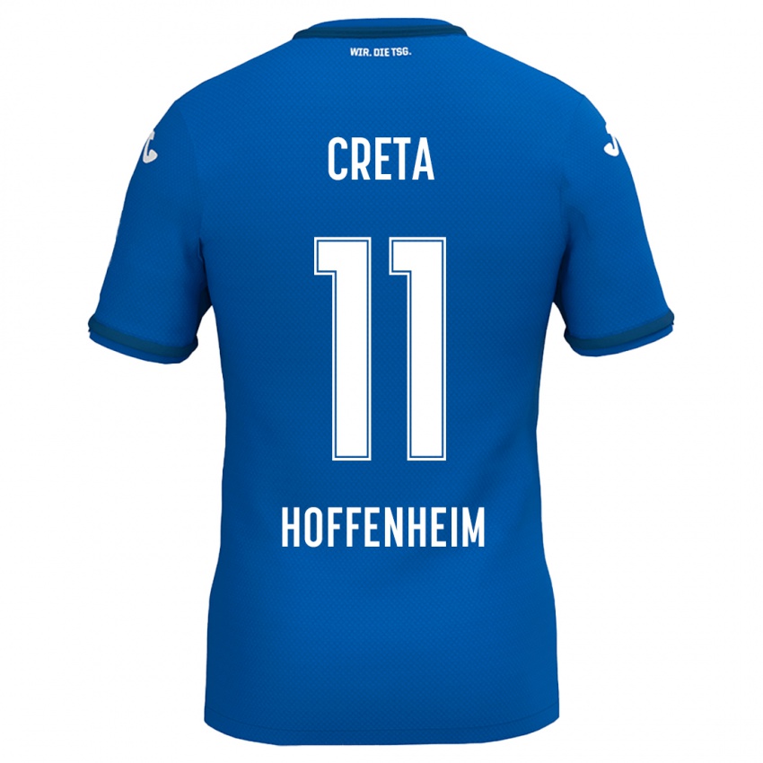 Børn David Creța #11 Kongeblå Hjemmebane Spillertrøjer 2024/25 Trøje T-Shirt