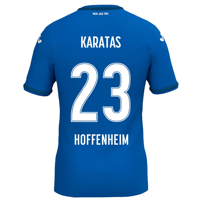 Børn Can Karatas #23 Kongeblå Hjemmebane Spillertrøjer 2024/25 Trøje T-Shirt