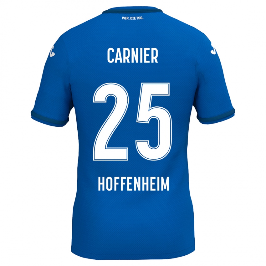 Børn Alekseï Carnier #25 Kongeblå Hjemmebane Spillertrøjer 2024/25 Trøje T-Shirt