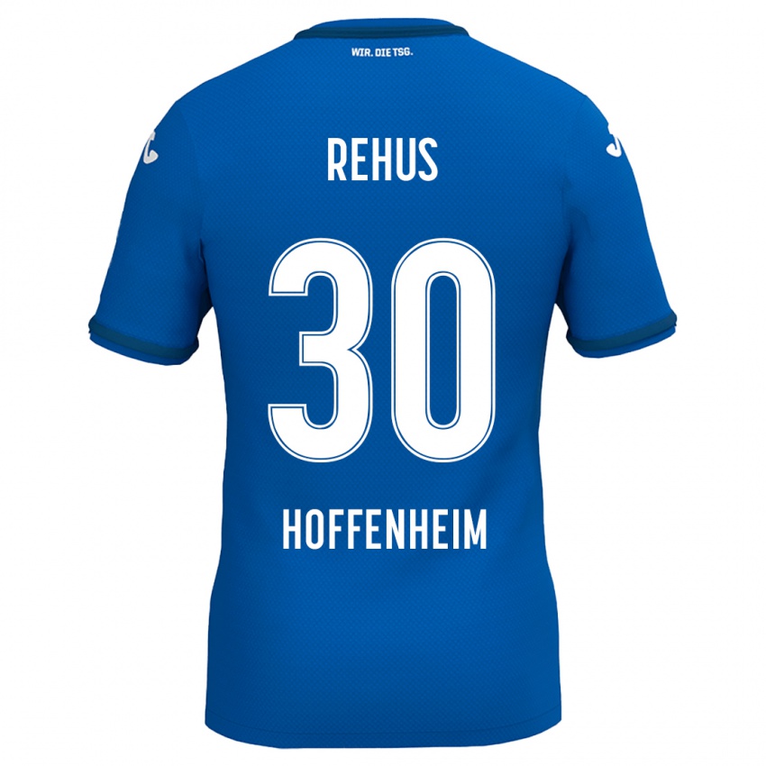 Børn Milan Rehus #30 Kongeblå Hjemmebane Spillertrøjer 2024/25 Trøje T-Shirt