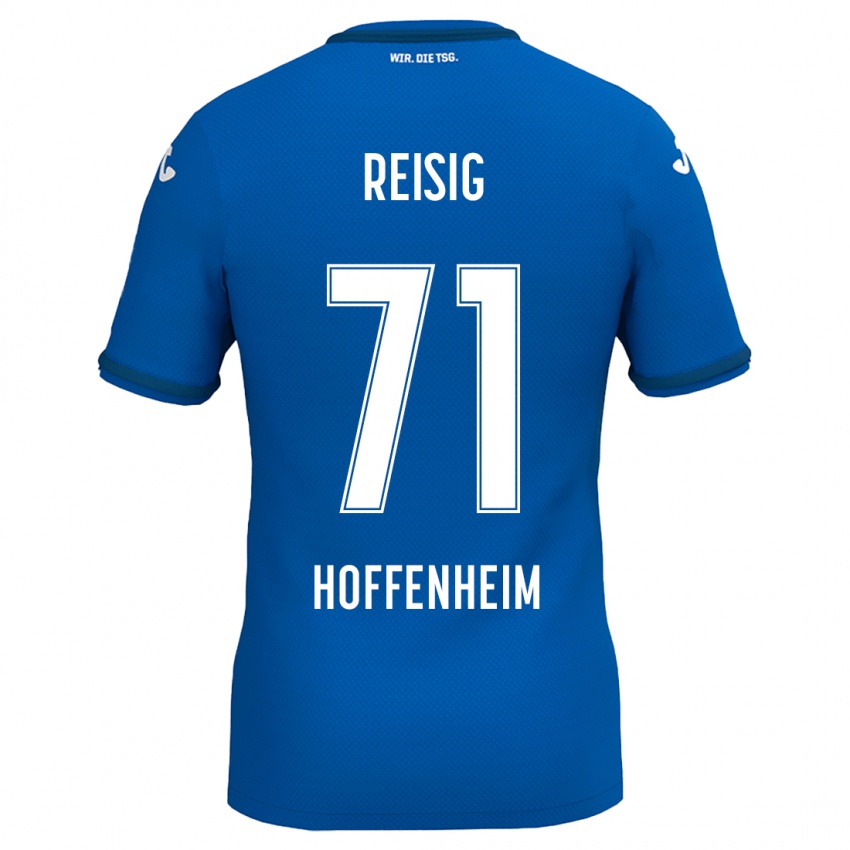 Børn Ruben Reisig #71 Kongeblå Hjemmebane Spillertrøjer 2024/25 Trøje T-Shirt