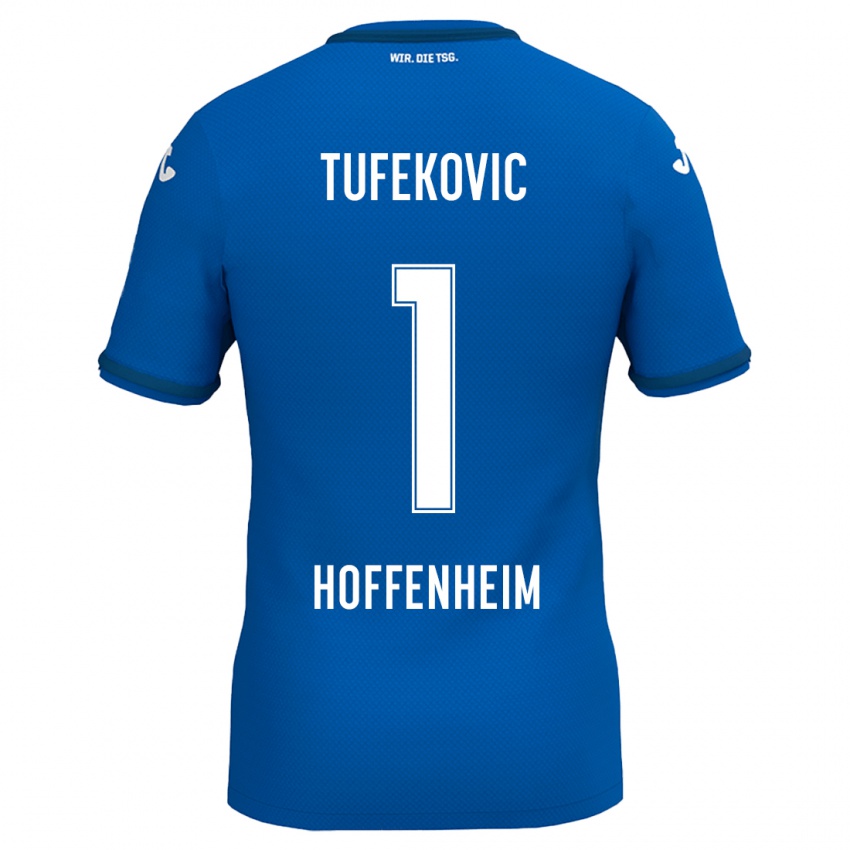 Børn Martina Tufekovic #1 Kongeblå Hjemmebane Spillertrøjer 2024/25 Trøje T-Shirt