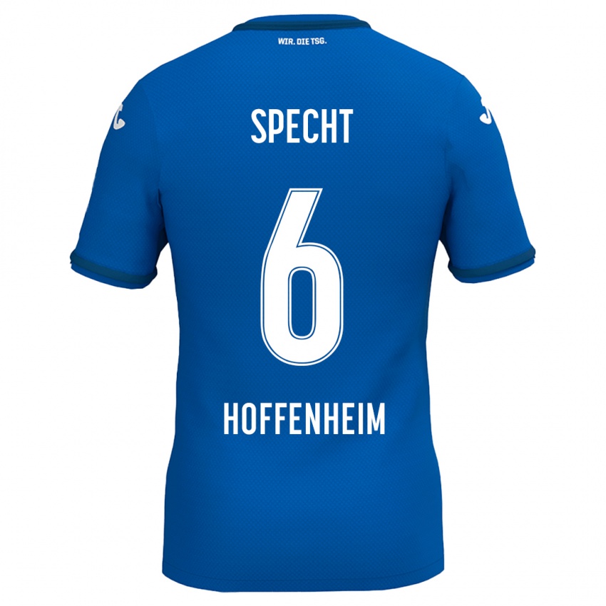 Børn Michaela Specht #6 Kongeblå Hjemmebane Spillertrøjer 2024/25 Trøje T-Shirt