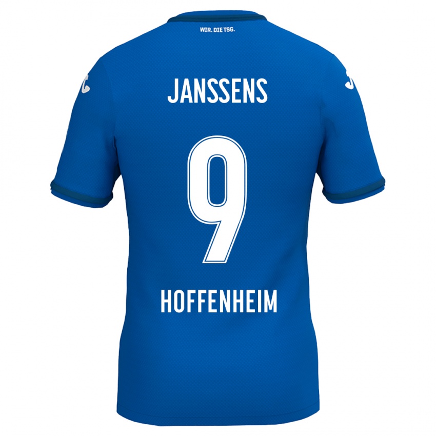 Børn Jill Janssens #9 Kongeblå Hjemmebane Spillertrøjer 2024/25 Trøje T-Shirt