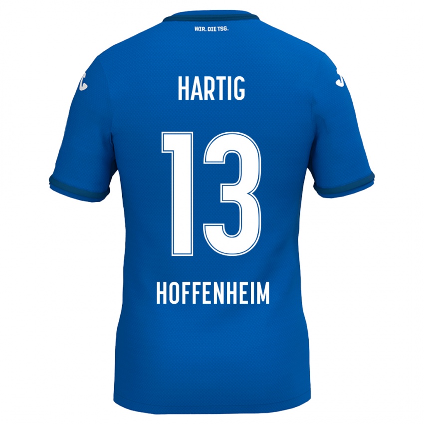 Børn Isabella Hartig #13 Kongeblå Hjemmebane Spillertrøjer 2024/25 Trøje T-Shirt