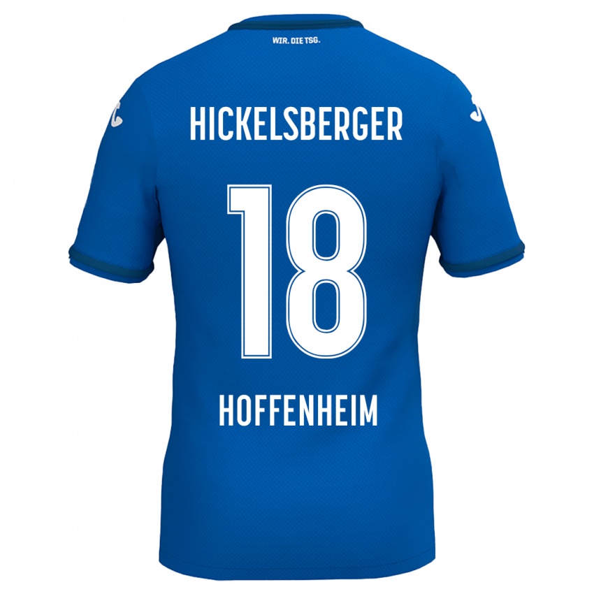 Børn Julia Hickelsberger #18 Kongeblå Hjemmebane Spillertrøjer 2024/25 Trøje T-Shirt