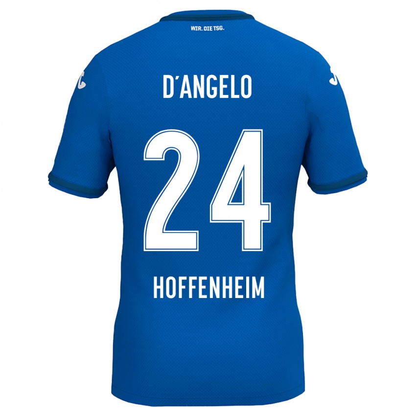 Børn Chiara D'angelo #24 Kongeblå Hjemmebane Spillertrøjer 2024/25 Trøje T-Shirt