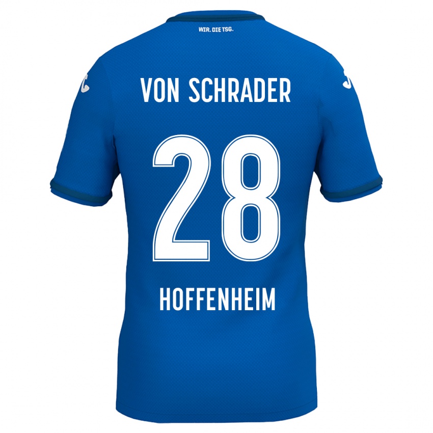 Børn Lina Von Schrader #28 Kongeblå Hjemmebane Spillertrøjer 2024/25 Trøje T-Shirt