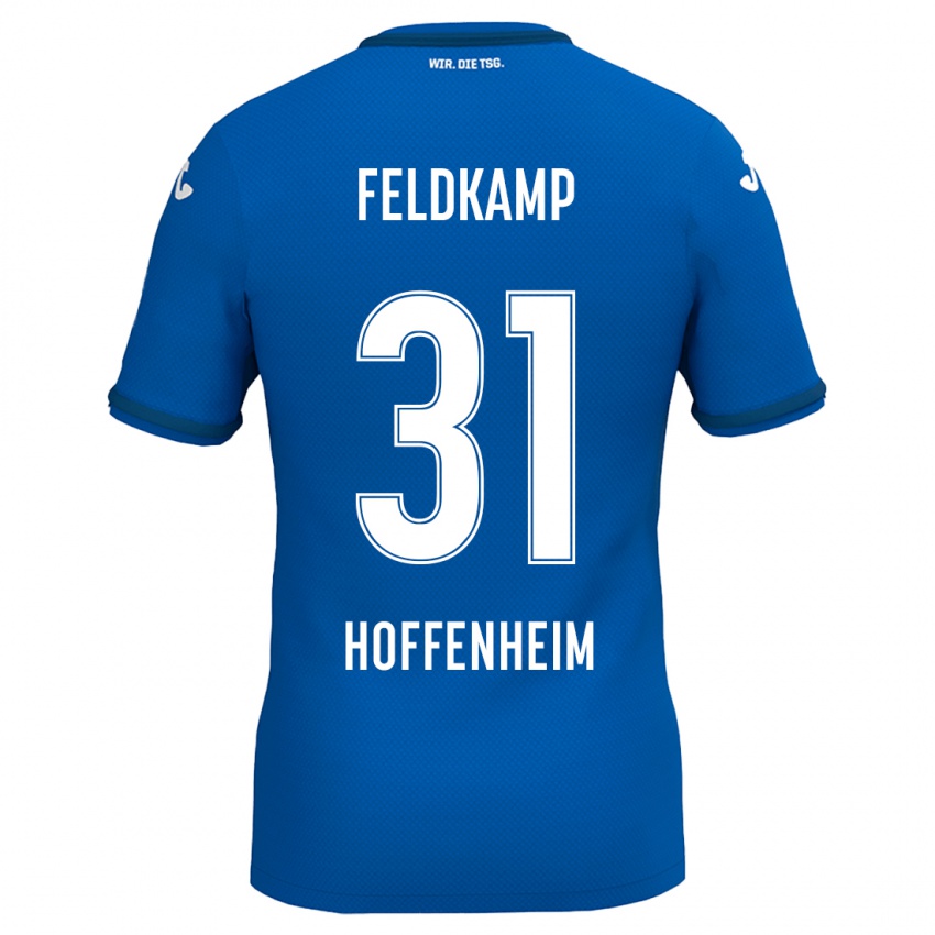 Børn Jana Feldkamp #31 Kongeblå Hjemmebane Spillertrøjer 2024/25 Trøje T-Shirt