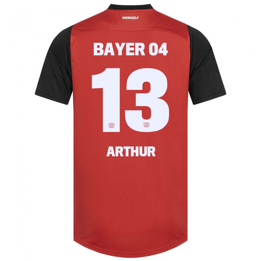 Børn Arthur #13 Rød Sort Hjemmebane Spillertrøjer 2024/25 Trøje T-Shirt