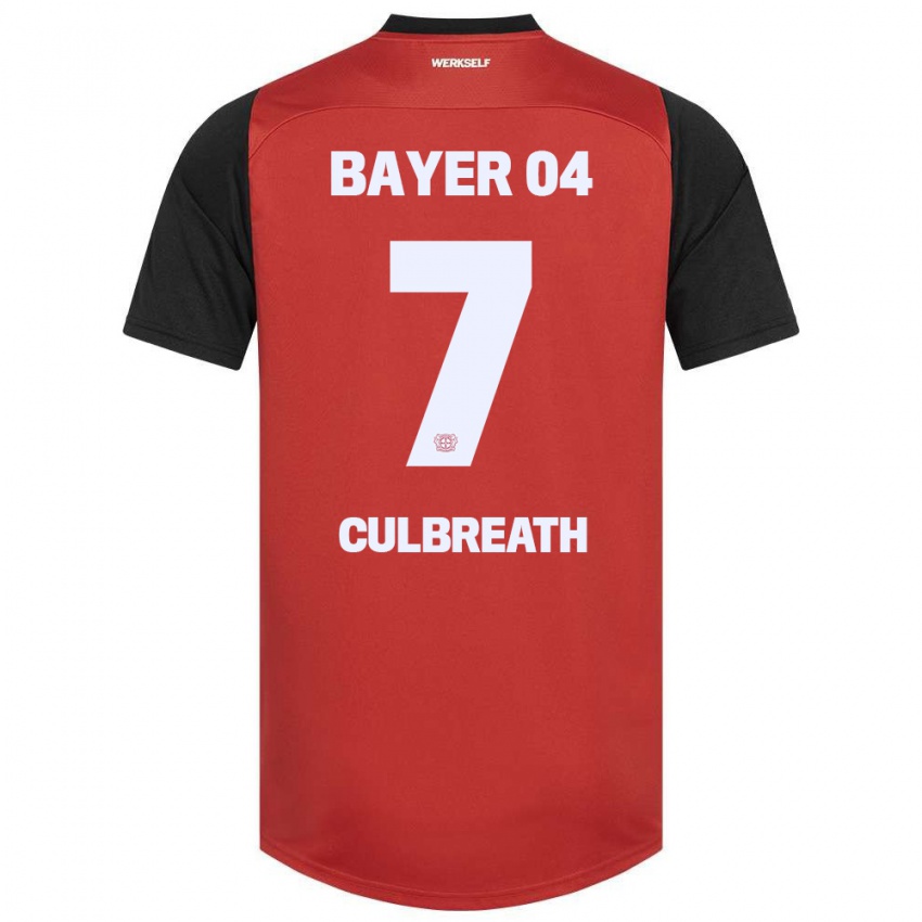 Børn Montrell Culbreath #7 Rød Sort Hjemmebane Spillertrøjer 2024/25 Trøje T-Shirt