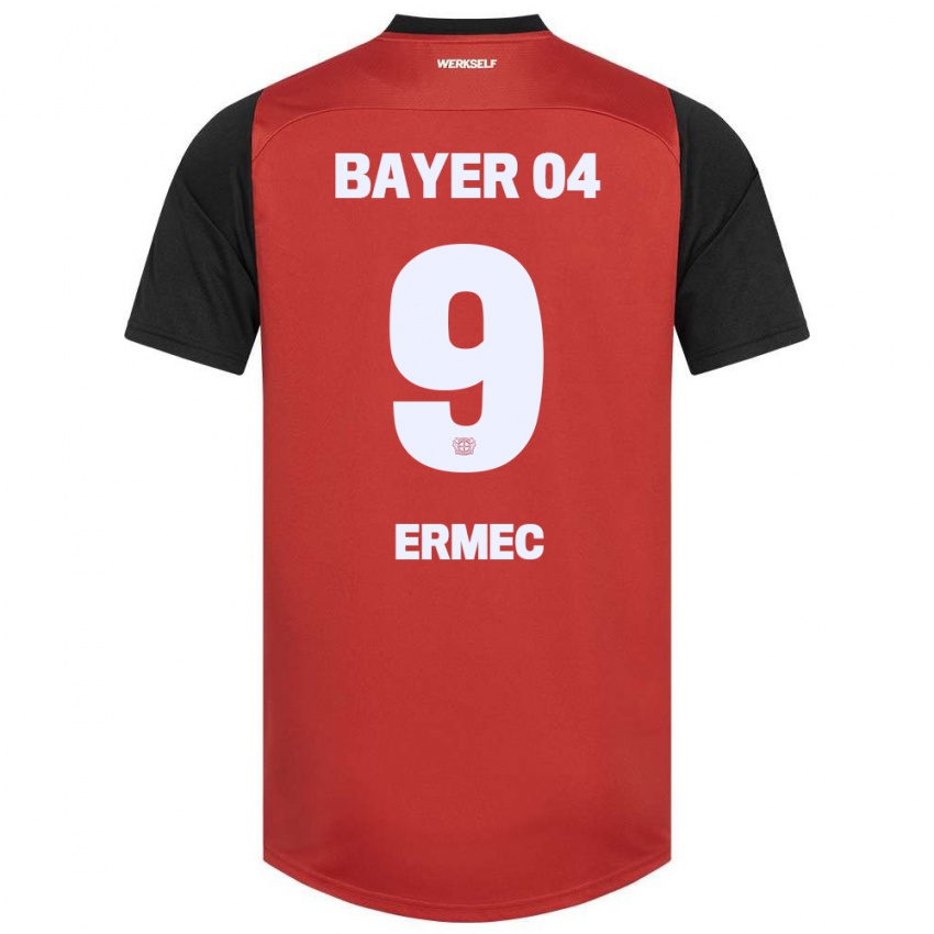 Børn Berkan Ermec #9 Rød Sort Hjemmebane Spillertrøjer 2024/25 Trøje T-Shirt