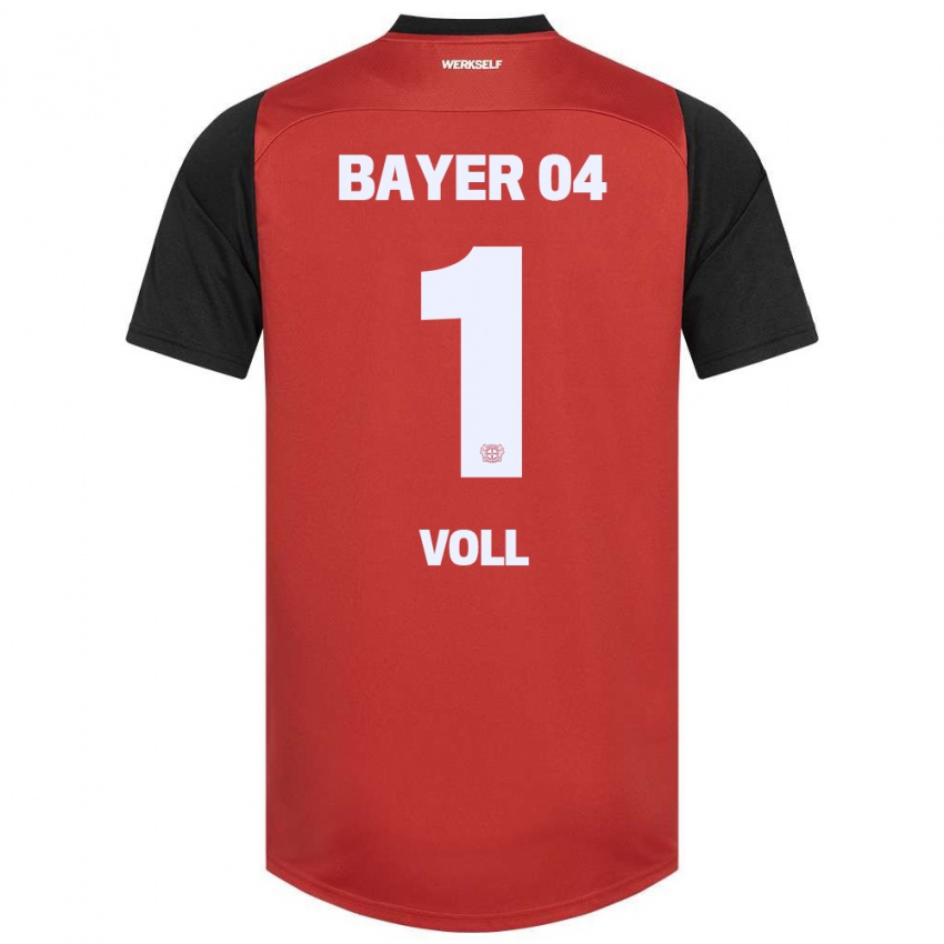 Børn Charlotte Voll #1 Rød Sort Hjemmebane Spillertrøjer 2024/25 Trøje T-Shirt