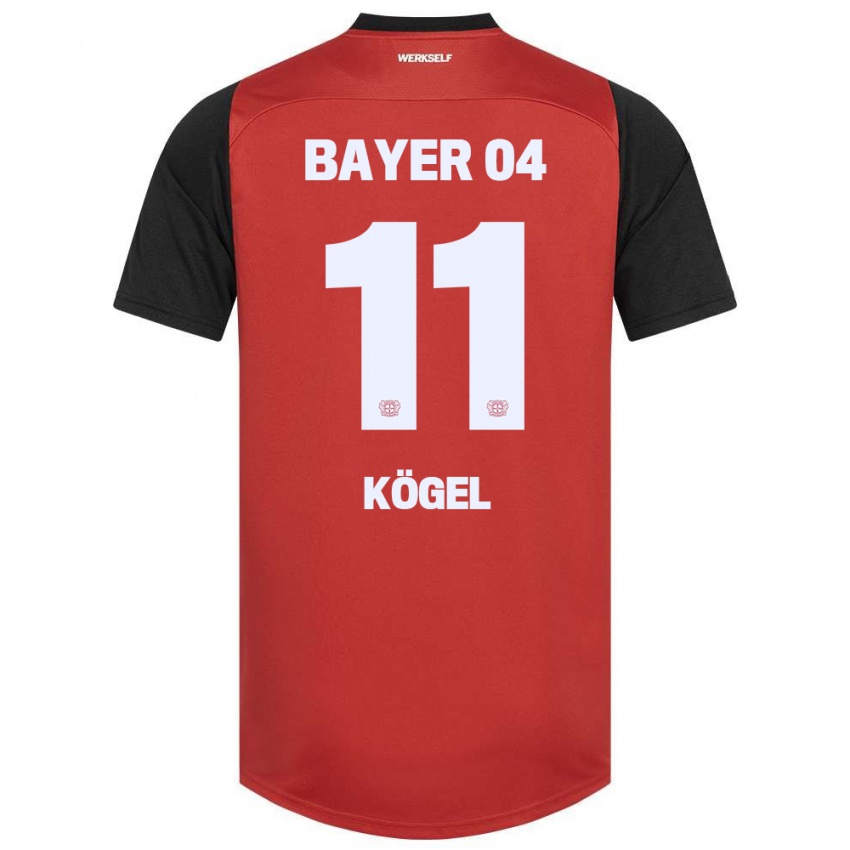 Børn Kristin Kögel #11 Rød Sort Hjemmebane Spillertrøjer 2024/25 Trøje T-Shirt