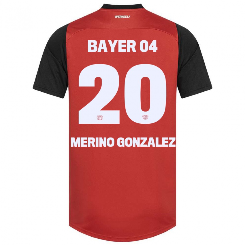 Børn Estrella Merino Gonzalez #20 Rød Sort Hjemmebane Spillertrøjer 2024/25 Trøje T-Shirt