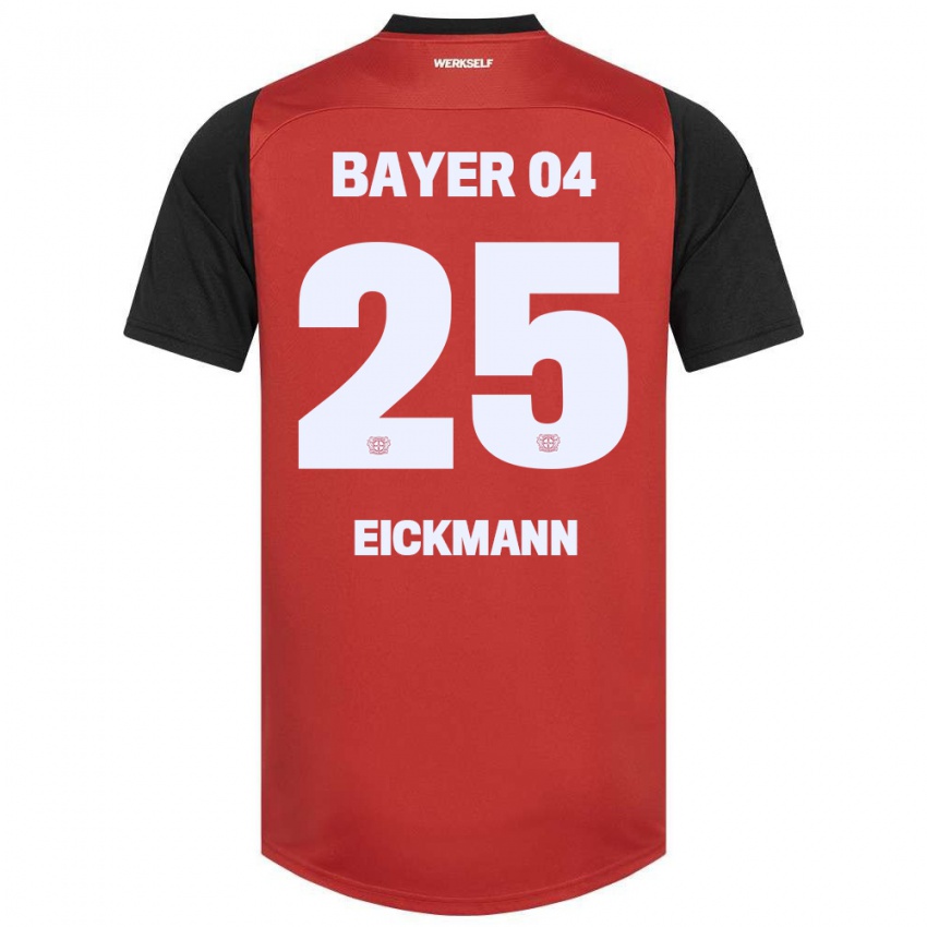 Børn Mia Eickmann #25 Rød Sort Hjemmebane Spillertrøjer 2024/25 Trøje T-Shirt