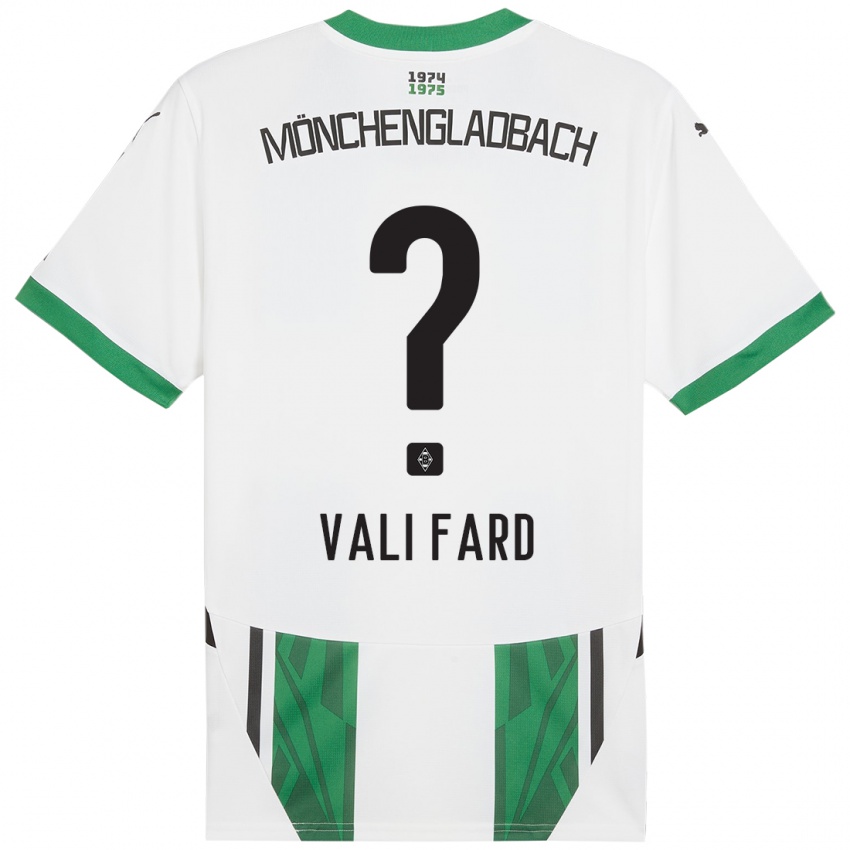 Børn Elias Vali Fard #0 Hvid Grøn Hjemmebane Spillertrøjer 2024/25 Trøje T-Shirt