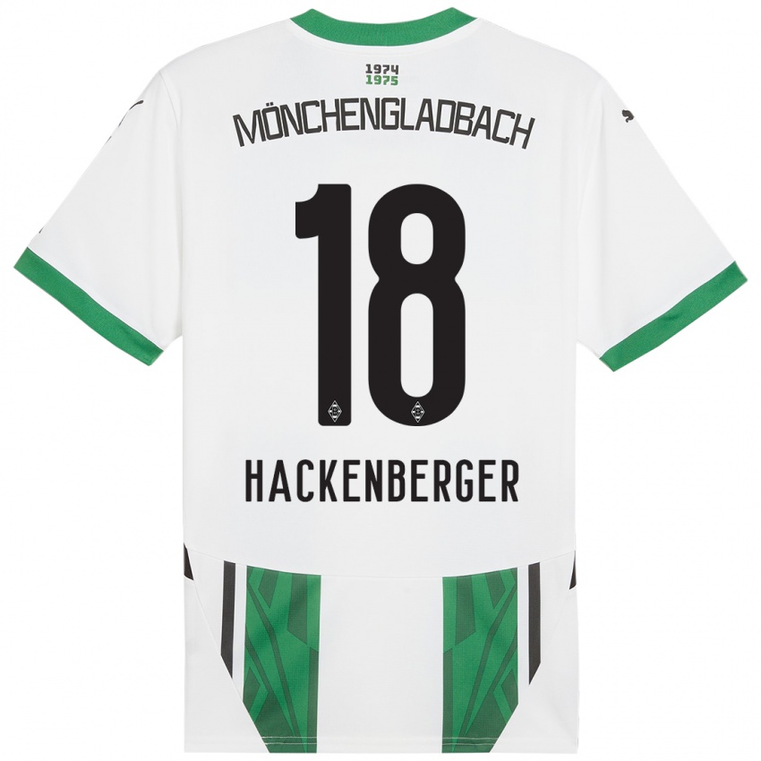 Børn Jessica Hackenberger #18 Hvid Grøn Hjemmebane Spillertrøjer 2024/25 Trøje T-Shirt