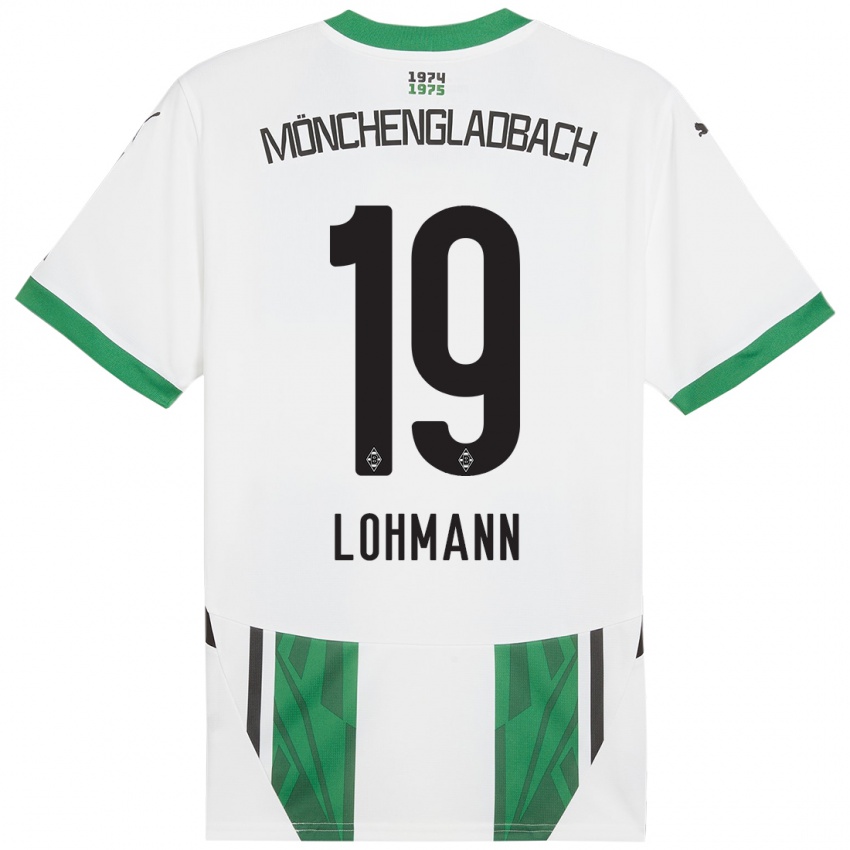 Børn Mona Lohmann #19 Hvid Grøn Hjemmebane Spillertrøjer 2024/25 Trøje T-Shirt