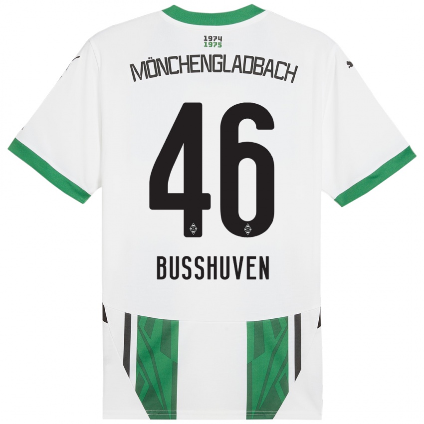 Børn Alina Busshuven #46 Hvid Grøn Hjemmebane Spillertrøjer 2024/25 Trøje T-Shirt