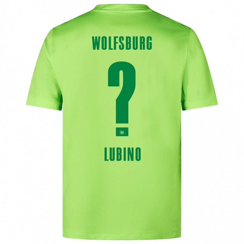 Børn Francesco Lubino #0 Fluorescerende Grøn Hjemmebane Spillertrøjer 2024/25 Trøje T-Shirt