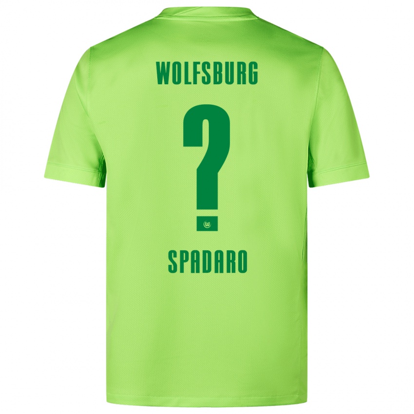 Børn Michele Spadaro #0 Fluorescerende Grøn Hjemmebane Spillertrøjer 2024/25 Trøje T-Shirt