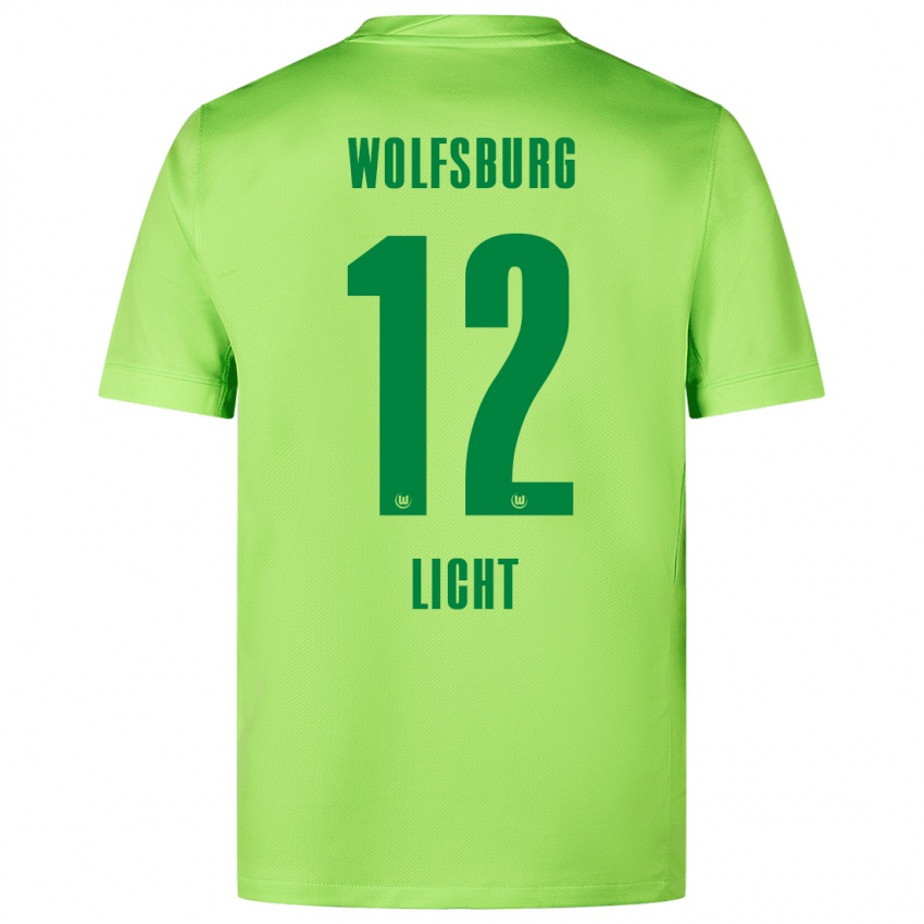 Børn Philipp Licht #12 Fluorescerende Grøn Hjemmebane Spillertrøjer 2024/25 Trøje T-Shirt