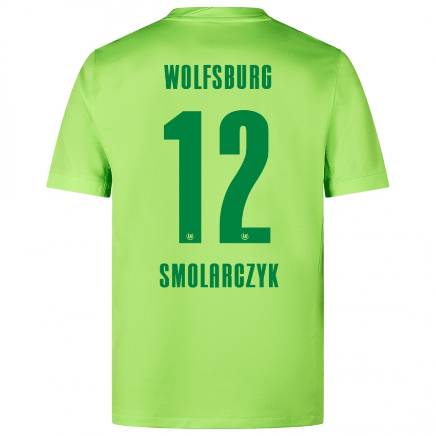 Børn Nelly Smolarczyk #12 Fluorescerende Grøn Hjemmebane Spillertrøjer 2024/25 Trøje T-Shirt