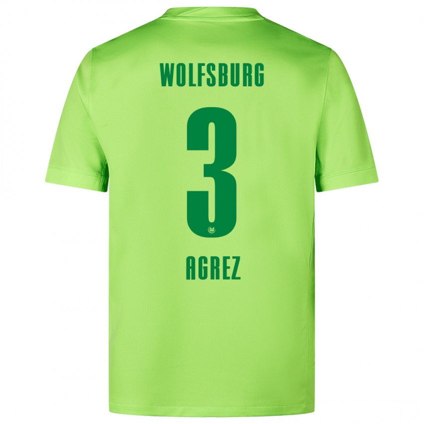 Børn Sara Agrež #3 Fluorescerende Grøn Hjemmebane Spillertrøjer 2024/25 Trøje T-Shirt