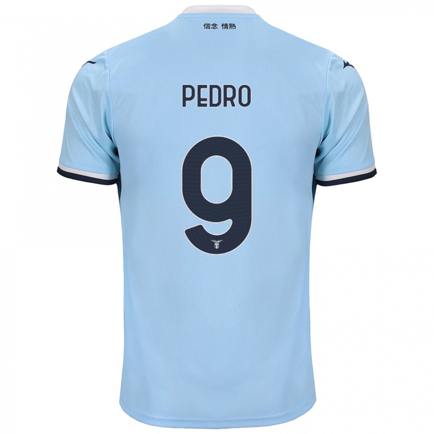 Børn Pedro #9 Blå Hjemmebane Spillertrøjer 2024/25 Trøje T-Shirt