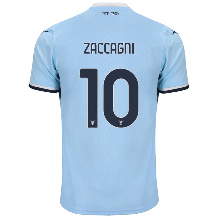 Børn Mattia Zaccagni #10 Blå Hjemmebane Spillertrøjer 2024/25 Trøje T-Shirt