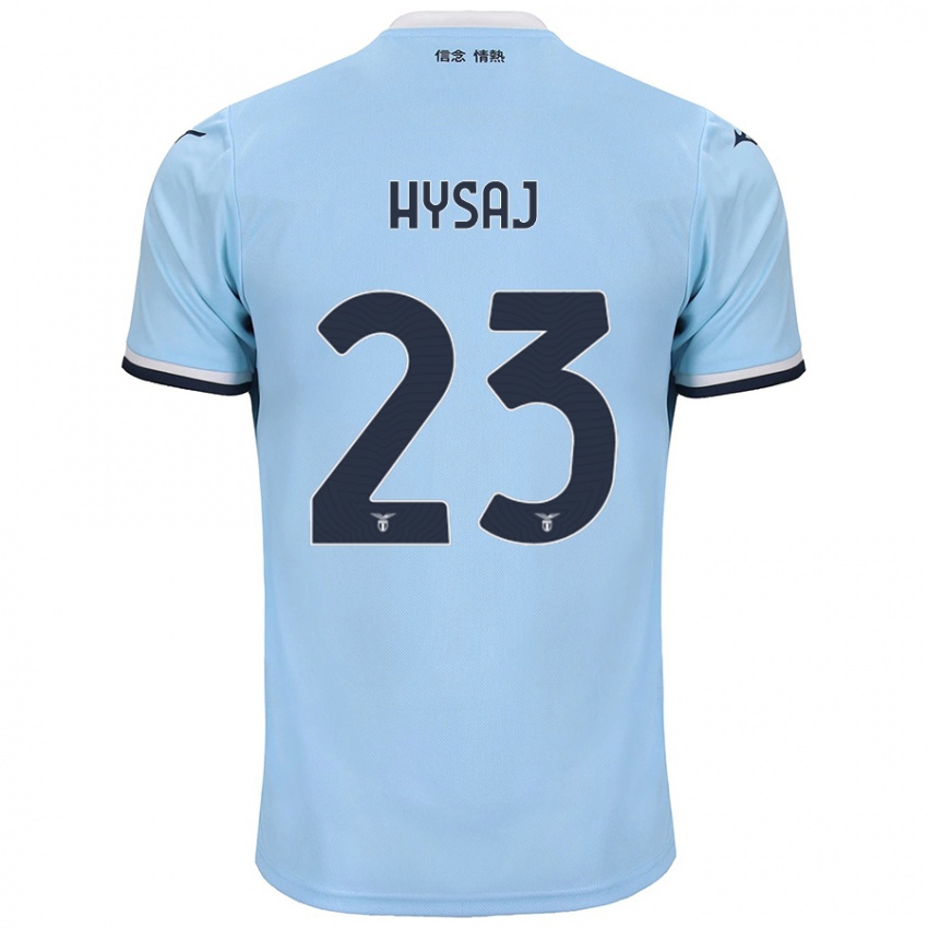 Børn Elseid Hysaj #23 Blå Hjemmebane Spillertrøjer 2024/25 Trøje T-Shirt