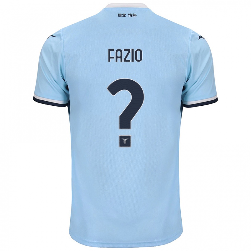 Børn Francesco Fazio #0 Blå Hjemmebane Spillertrøjer 2024/25 Trøje T-Shirt