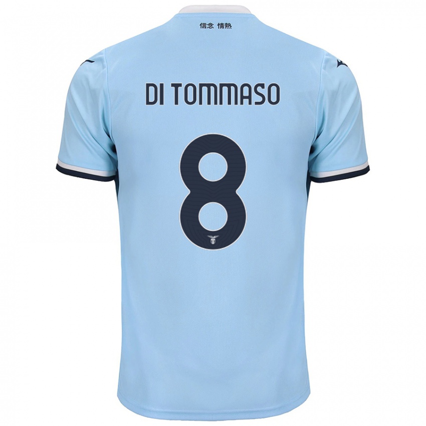 Børn Leonardo Di Tommaso #8 Blå Hjemmebane Spillertrøjer 2024/25 Trøje T-Shirt