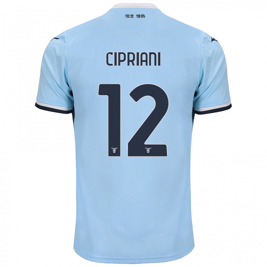 Børn Alessio Cipriani #12 Blå Hjemmebane Spillertrøjer 2024/25 Trøje T-Shirt