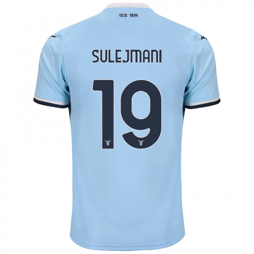 Børn Flavio Sulejmani #19 Blå Hjemmebane Spillertrøjer 2024/25 Trøje T-Shirt