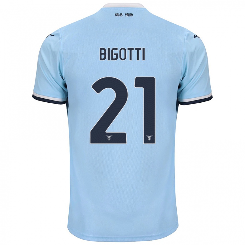 Børn Massimo Bigotti #21 Blå Hjemmebane Spillertrøjer 2024/25 Trøje T-Shirt